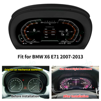 Krando Écran LCD intelligent pour voiture 12,3 pouces Tableau de bord de voiture Moniteur pour BMW X6 E71 X5 E70 CCC CIC Lecteur DVD de voiture Instrument