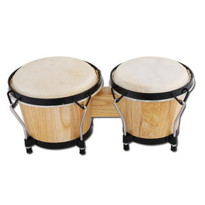 Bongo Drum Laris Manis 4+5 Inch Drum Tangan Afrika Latin Alat Musik Perkusi Tangan 4+5 Inch Drum Kulit Domba Bongo - Product Image 1