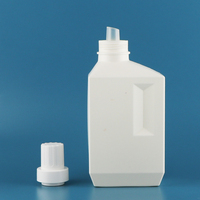 Contenants de détergent liquide de 1 litre en plastique vide de luxe personnalisés Bouteille de savon en poudre