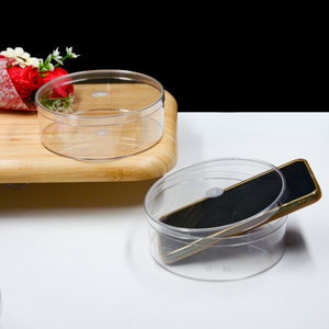 Khả năng vận chuyển cứng nhựa lưu trữ container cho thực phẩm bánh cookie kẹo đồ ăn nhẹ minh bạch cao hộp tròn với nắp - Product Image 3