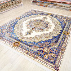 Alfombra Turca Hecha a Mano de 244x305cm, Alfombra de Seda Personalizada de Grado Estambul - Product Image 3