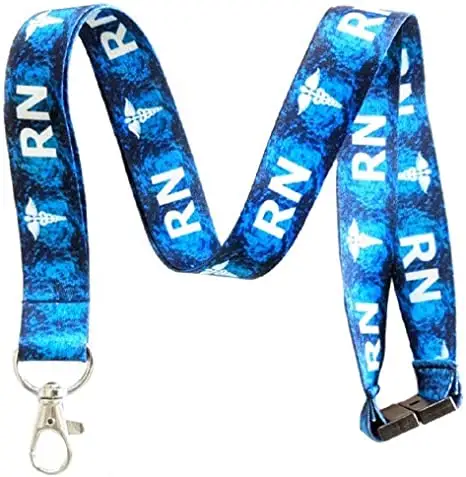 Lanyard for Keys Keychain ID Badge Holder with Safe Removable Black Buckle & Metal Spring Clip Cool for Guy Adult Teen