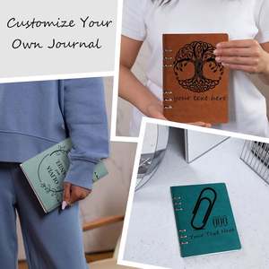 Wholesale A5 Business Office Coil-Bound Leather Hardcover Notebooks, Waterproof Cover Loose-Leaf <b>Notepads</b> - Product Image 5