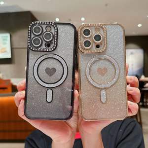 Cuore design diamante di tendenza custodia protettiva colorata per iPhone 13 12 11 Pro Max XR XS Max X 8 Plus per <span class=keywords><strong>samsung</strong></span> <span class=keywords><strong>M32</strong></span> 5g - Product Image 2