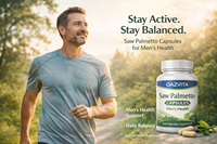 OAZVITA Capsules de Palmier Nain Soutien Santé de la Prostate Bien-être Masculin Complément Herbal Vente en Gros