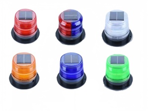 Trafic Solaire Magnétique Clignotant LED Avertissement Lumière Stroboscopique <span class=keywords><strong>Balise</strong></span> avec Rouge/Jaune/Vert/Bleu Couleurs - Product Image 4