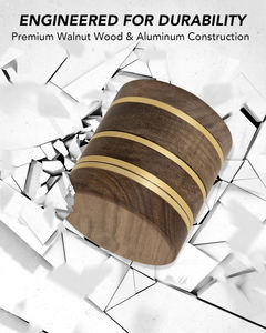 <span class=keywords><strong>Moulin</strong></span> à épices manuel de 2,5 pouces, en bois de noyer et en aluminium, pour les herbes de cuisine et le <span class=keywords><strong>poivre</strong></span> - Product Image 2