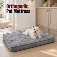 Matelas orthopédique pour chien avec option de hauteur de 8 cm, surpiqûres personnalisées et étiquettes de marque pour les lignes de literie pour animaux de marque
