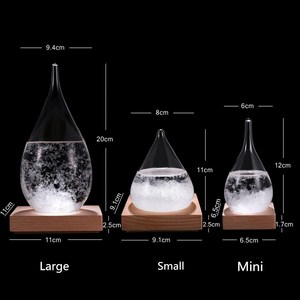 DIY globo di neve vetro vuoto con Base in legno fabbricazione su misura bottiglia di vetro di natale europeo cupola di vetro chiaro <span class=keywords><strong>Murano</strong></span> Weathe - Product Image 2