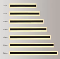 Applique murale LED extérieure longue en aluminium étanche IP65, luminaire moderne pour jardin, hôtel, villa, bande linéaire