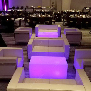 VIP sezione lumen illuminato rettangolo tavolino per narghilè locale notturno (CB1001) - Product Image 2