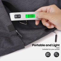 Balance de poids de valise électronique de poche portable pour la maison, petite balances de bagages de voyage suspendues numériques
