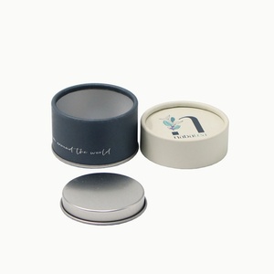 Biodegradable Customized Logo Food Grade Cardboard Case Custom Small <b>Paper</b> Cylinder Tea <b>Leaves</b> Tin with Aluminum Lid - Product Image 6