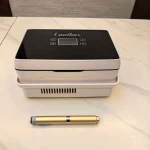 Mini-réfrigérateur de voyage pour peptides, 3 ml, 55 flacons, réfrigérateur cosmétique de beauté, 0-18 <span class=keywords><strong>degrés</strong></span>, congélateur médical, réfrigérateurs intelligents pour peptides - Product Image 2