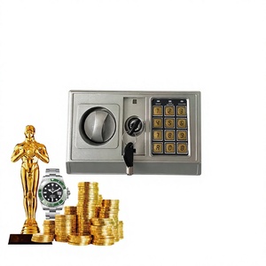 Electronic Home & Hotel Security Key <b>Lock</b> Safe <b>Box</b> with Cold Rolled Steel Construction - Product Image 2