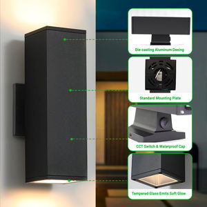 Applique murale extérieure moderne IP65 étanche, <span class=keywords><strong>luminaire</strong></span> LED pour villa, balcon, couloir et éclairage de façade d'hôtel - Product Image 4