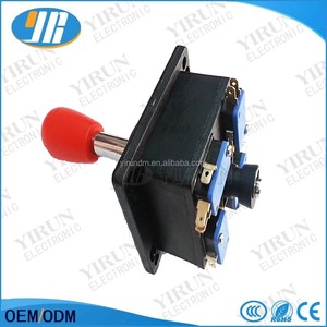 Joystick Arcade Estilo Español con 4 Microinterruptores, Bola Superior Roja y Negra, Repuestos para Máquinas de Juego - Product Image 3