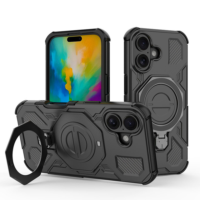 Heavy Duty Defender Case for iPhone 17 16 15 14 13 Pro Air Max Rugged Shield Shockproof Mobile Phone Back Cover case with Stand