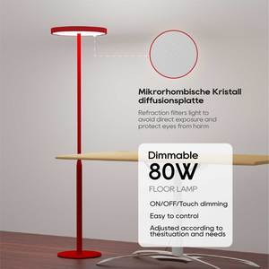 Vendita calda moderno soggiorno luci da ufficio lampade da terra verticale lampada da terra in alluminio Standard dimmerabile lampada da terra a LED - Product Image 2