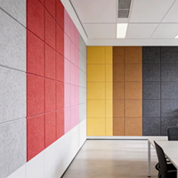 Panneau acoustique en fibre de polyester PET, isolation phonique haute densité, panneau mural rectangulaire en feutre, design moderne, salon, chambre à coucher