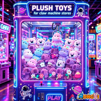 Peluche Anime Mignonne de 8 Pouces pour Machine à Pinces, Vente en Gros pour Distributeurs de Machines à Pinces et Centres de Cadeaux