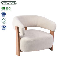 Carlford Fauteuil individuel moderne capitonné, confortable et d'appoint, pour lecture, chambre, salon, salle à manger, appartement