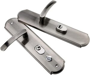 Nhôm hợp kim cửa xử lý phổ an ninh cửa xử lý cặp khóa dày bảng điều khiển xử lý Cửa Khóa hộ gia đình phần cứng - Product Image 2