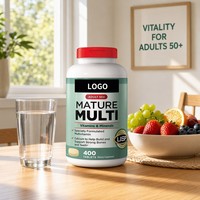 Comprimés multivitaminés Premium à base d'aliments entiers pour adultes actifs 50+ Enzymes digestives incluses Biodisponibilité améliorée Soutien antioxydant