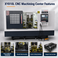 Fresadora CNC de Tres Ejes CNC810 Adecuada para el Procesamiento de Palas de Motor, Piezas Cuadradas Pequeñas, Ejes Excéntricos y Otros, con Certificación CE