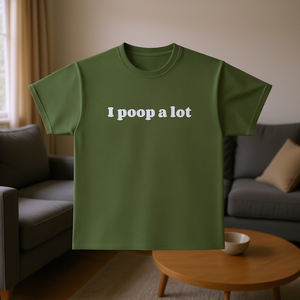 Camiseta divertida con diseño de meme 'I Poop A Lot', camiseta inapropiada, regalo ironico para novia o novio - Product Image 3