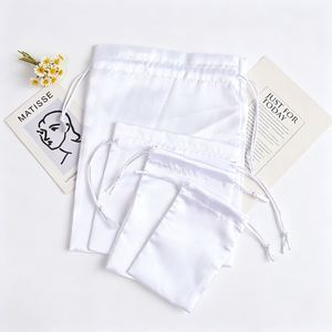 Sac à cordon en satin de soie personnalisé avec logo imprimé pour poupées, nail art, extensions de cils, maillots de bain, banques d'alimentation, médailles - Emballage cadeau - Product Image 5