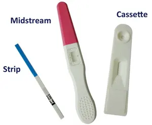 Kit de prueba de embarazo HCG rápido de oro coloidal Pluma de tira de prueba para embarazadas con alta sensibilidad y precisión