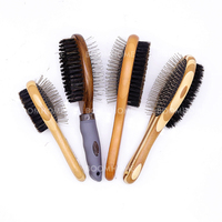 Kit de toilettage pour chiens et chats avec brosses en bois sûres pour l'élimination des poils, fabriqué en Chine pour chiens, chats et petits animaux