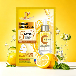 Masque facial en feuille <span class=keywords><strong>DR</strong></span> DAVEY à la vitamine C et au citron, raffermissant, hydratant, lissant, à l'acide hyaluronique - Product Image 1