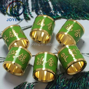 高品質カラーエナメル金鳩リング鳥リング鳥バンド家禽脚バンド鶏リング - Product Image 4