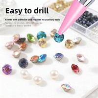 Stylo à points pour nail art en métal, modèle international, avec pointe dégradée, outil de pose d'autocollants et de strass, sans outils auxiliaires