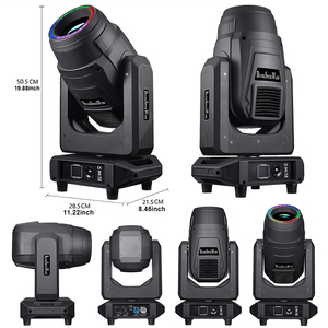 WeDolite Beam 300 LED Moving Head Stage <b>Light</b> RGB LED Cabeza Movil DMX Moving head Beam <b>Light</b> Con aro de led - Product Image 5