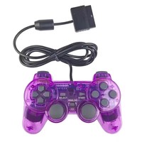 Mando de Juego con Cable Transparente para PS2, Joystick, Controlador de Juegos