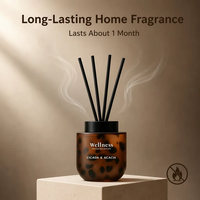 Diffuseur de parfum en verre à imprimé léopard de luxe, couleurs personnalisées, parfum sûr et non toxique, étiquette privée OEM ODM