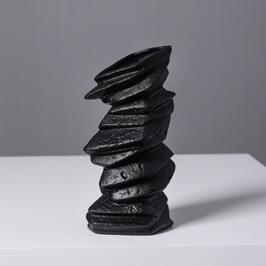 Nordic Creative Rustic Premium Ceramic Vase for Dried <b>Flower</b> <b>Display</b> Living Room Entryway Desktop Home Decor - Product Image 3