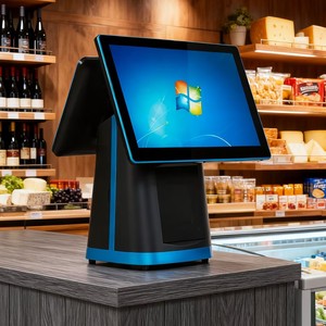 공장 OEM 터치 POS A8 15.6 "올인원 듀얼 스크린 터치 POS 금전 등록기 프린터 (안드로이드/윈도우) - Product Image 1