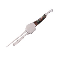Grattoir à lames en bois trois-en-un en acier inoxydable Blackwood Redwood, entièrement en bois, pour accessoires de couteaux
