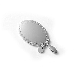 Oval Shape Portable Vanity Vintage Hand Pocket Mirror Custom Mini Purse Mirror Hand Held - Product Image 4