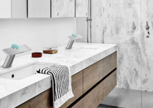 Sèche-mains automatique 2 en 1 Air Tap, en laiton, à jet haute vitesse, pour toilettes, avec filtre HEPA - Product Image 3