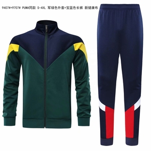 Set Pakaian Olahraga Sepak Bola Poliester, Jaket Sepak Bola Desain Baru Grosir Logo Tim Klub Olahraga Sepak Bola - Product Image 6