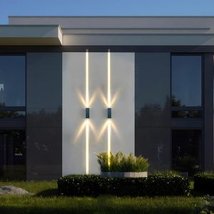 Lámpara Solar LED de Pared para Jardín, Venta al por Mayor, Luz Exterior con Iluminación Superior e Inferior, IP54 Impermeable, Forma Cuadrada - Product Image 5