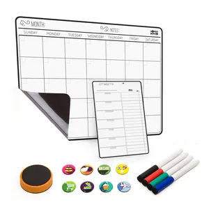 11.8*16.5 Inch Wekelijkse Huisdier Whiteboard Sticker Koelkast Magneet Kalender Voor Decoratie