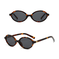 2025 nouveauté femmes rétro lunettes petit cadre ovale avec violet PC lentille classique Y2K mode motif