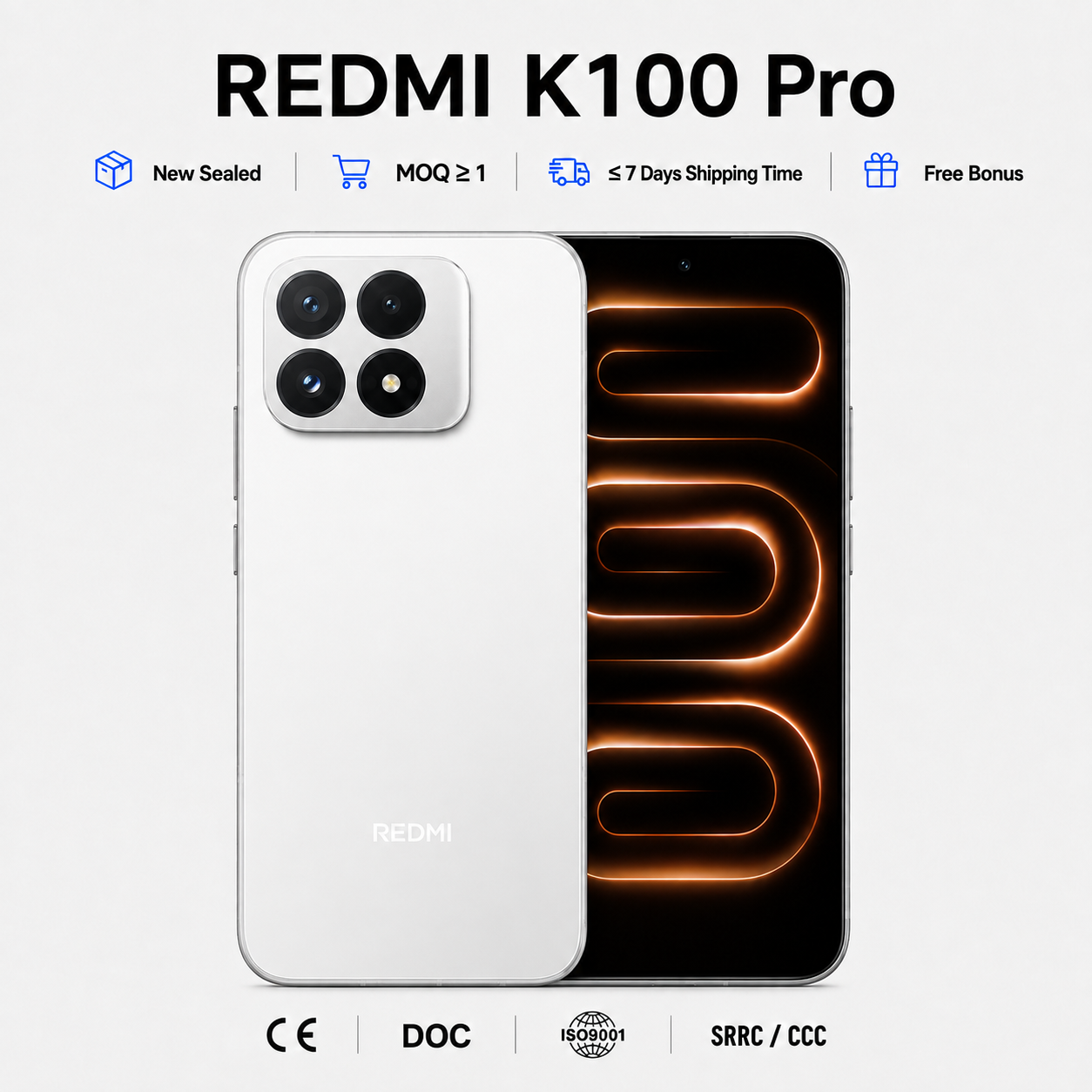 REDMI K100 Pro <strong>China</strong> <strong>Global</strong> Version 5G Smartphone Snapdragon 8 Elite 200MP Camera 8580mAh Battery 100W Fast Charge <strong>Phone</strong>