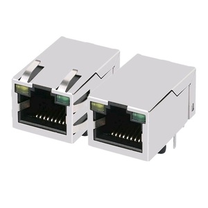 HFJT1-2450-L17RL 100Base-T RJ45 Kết Nối Mạng Với LED Ethernet RJ45 HALO Jack Kết Nối - Product Image 1